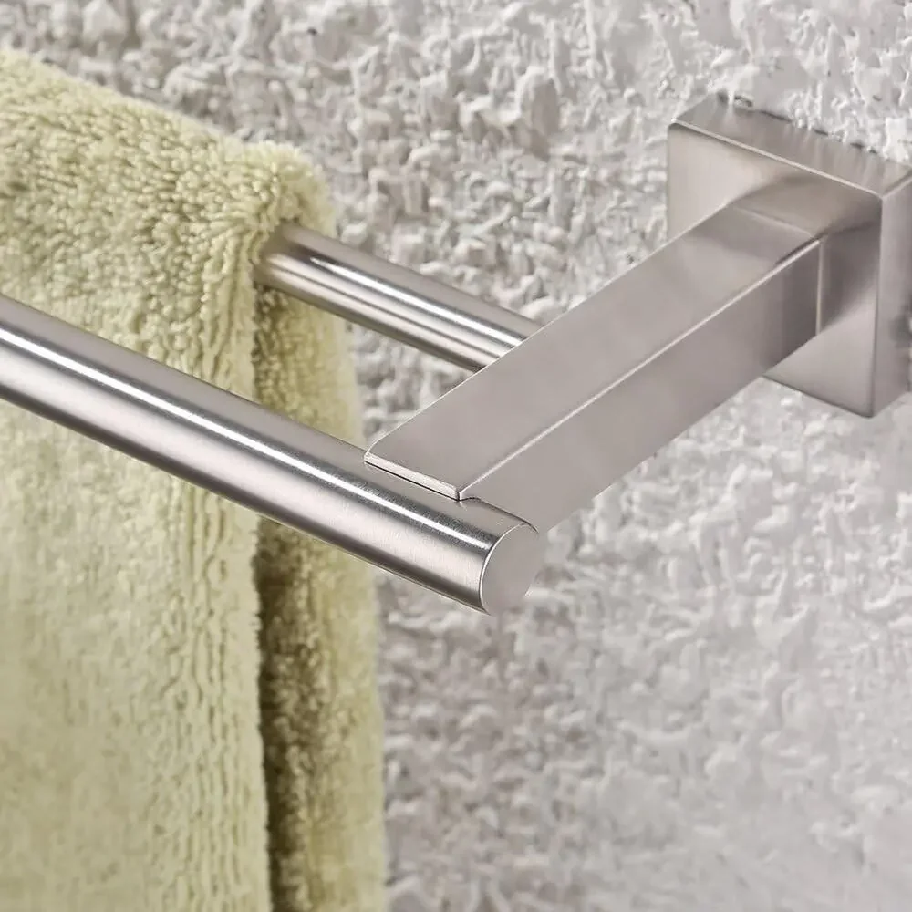 NEW IN BOX! KES Modern Towel Bar Holder with Double Rod 23 Inch Brushed Nickel